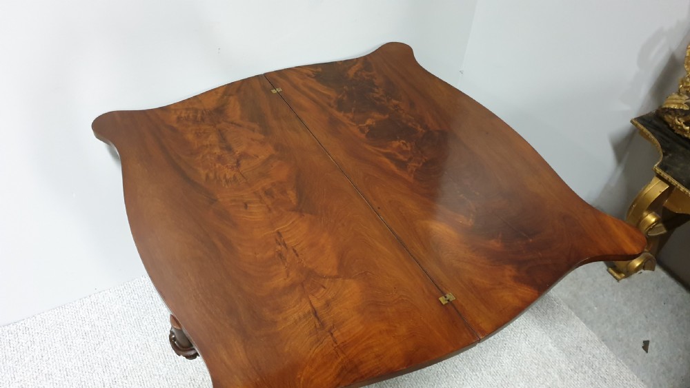 Outstanding Victorian Mahogany Tea Table View XI