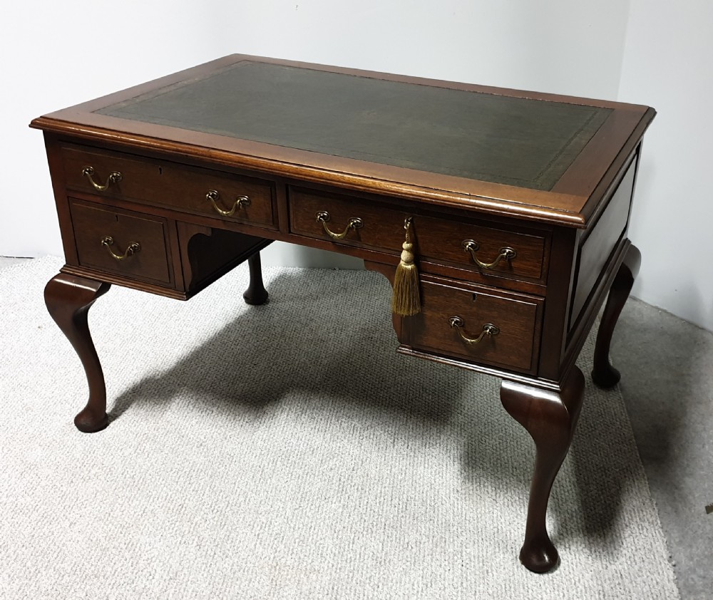 Freestanding Mahogany Desk View XIV