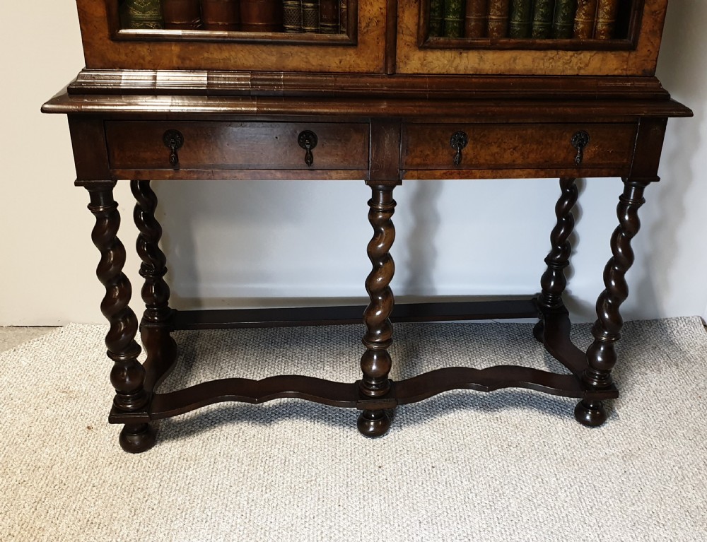 Superb Queen Anne Walnut Bookcase View III