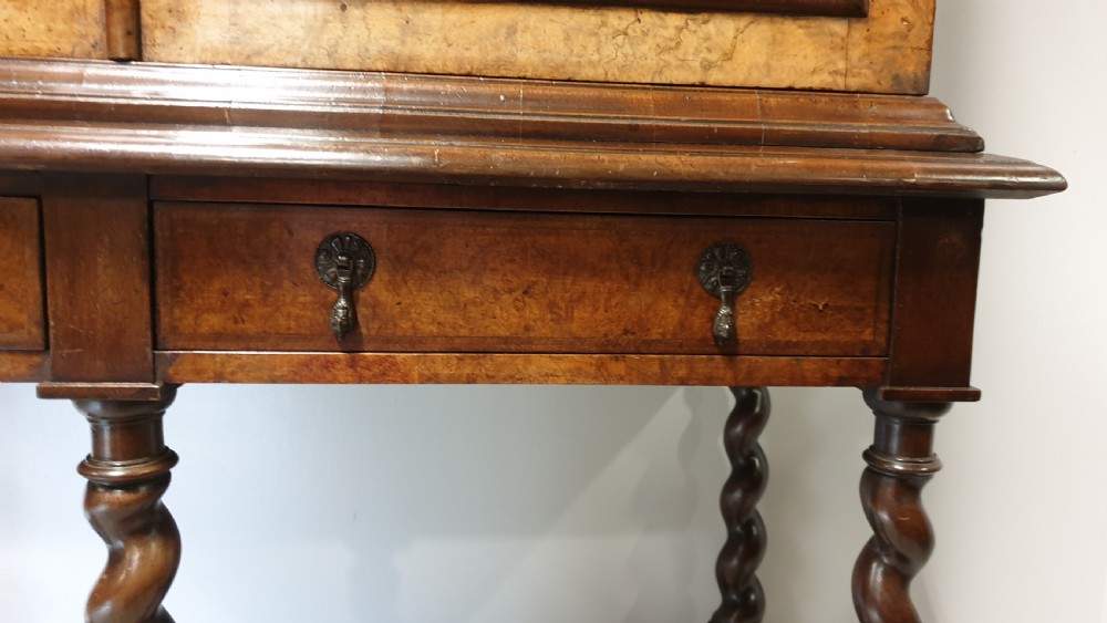 Superb Queen Anne Walnut Bookcase View XV