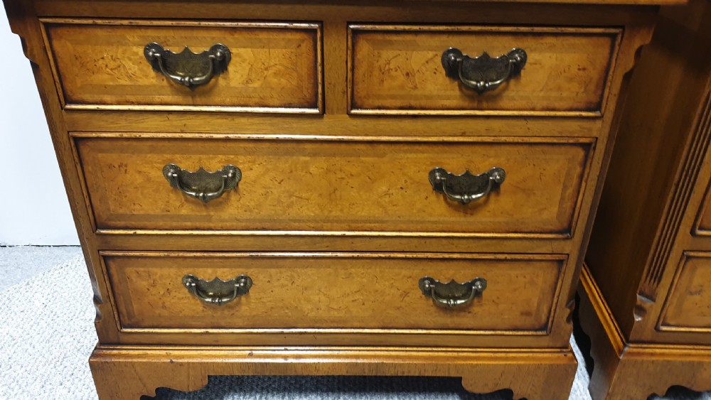 Pair Burr Walnut Chests of Drawers View IV