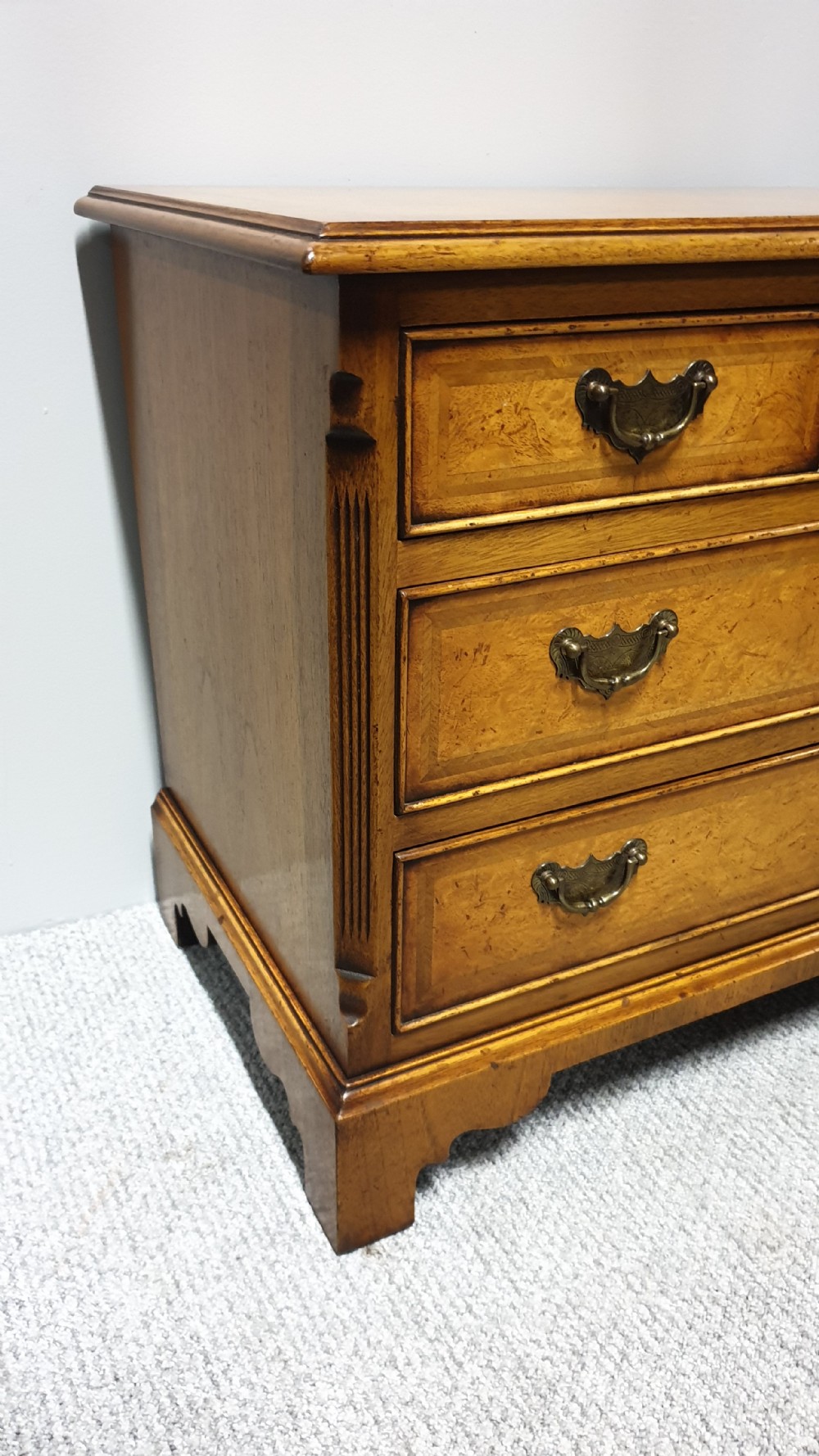Pair Burr Walnut Chests of Drawers View V