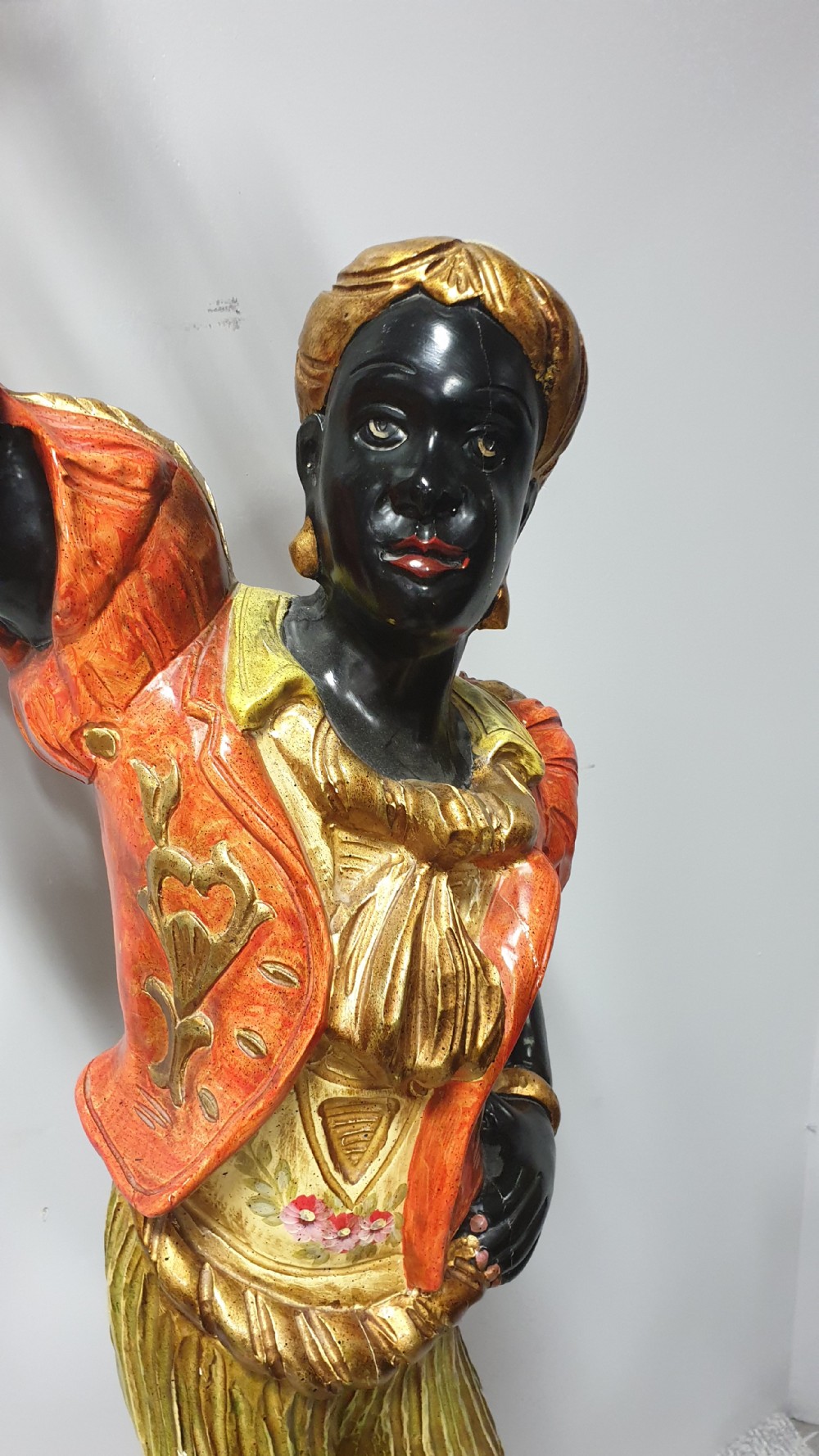 Tall Blackamoor Floor Lamp View V