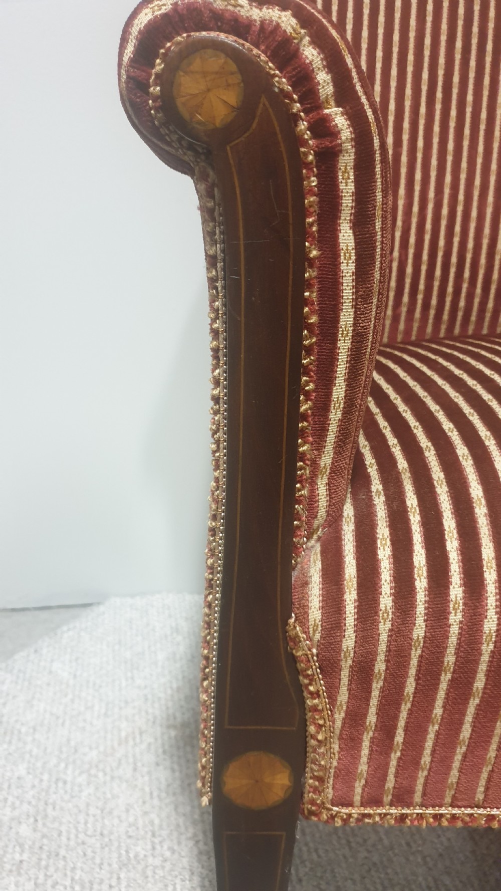 Lovely Art Nouveau Two Seater Sofa View IV