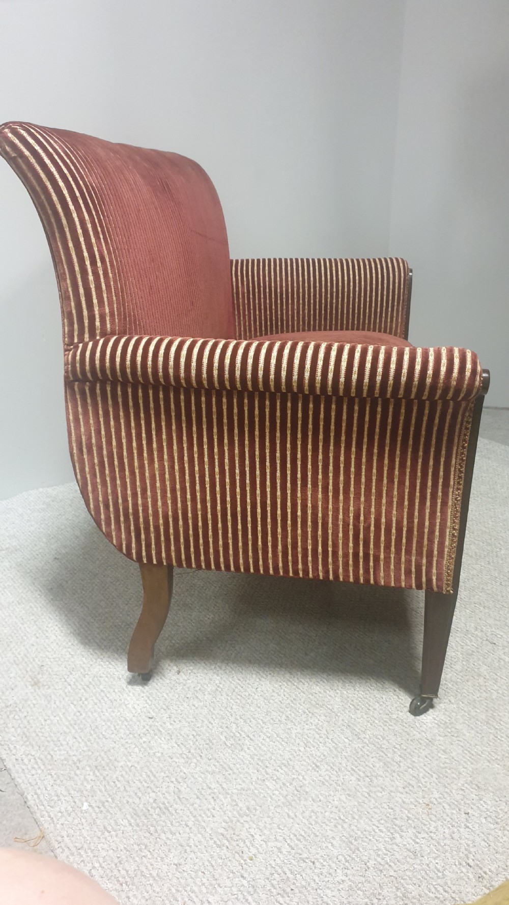Lovely Art Nouveau Two Seater Sofa View VI