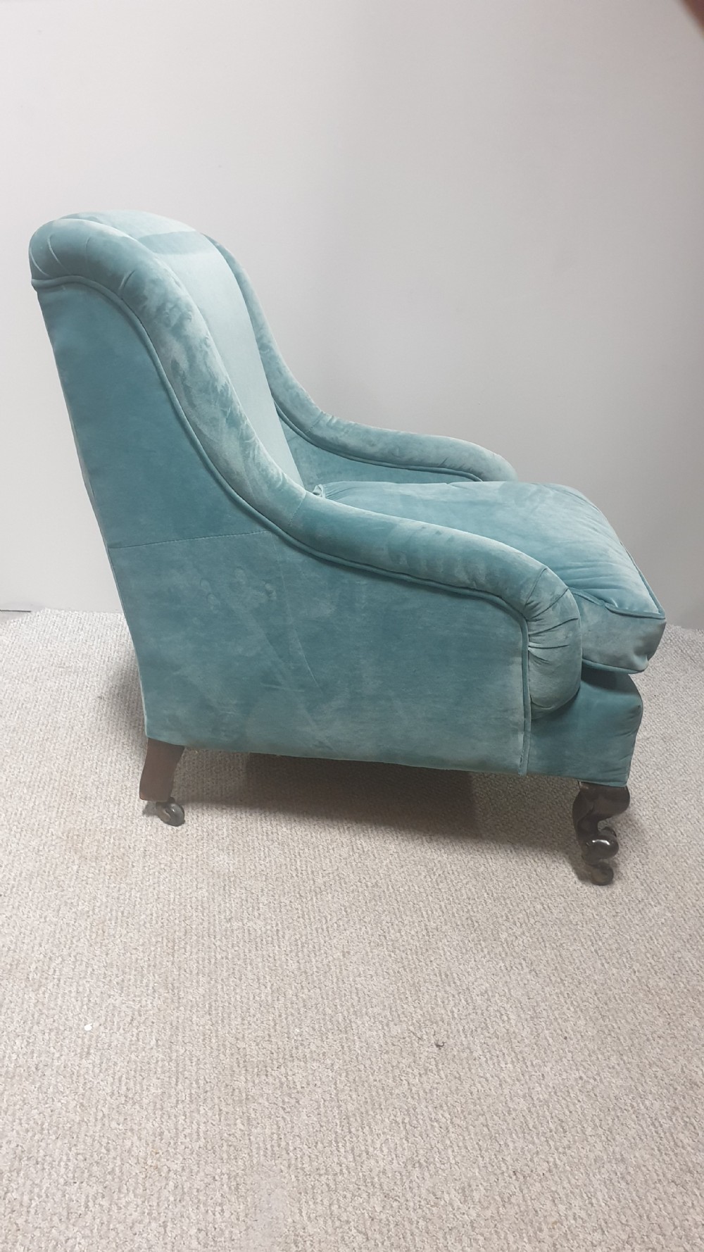 Superb Early Victorian Mahogany Library Chair View X