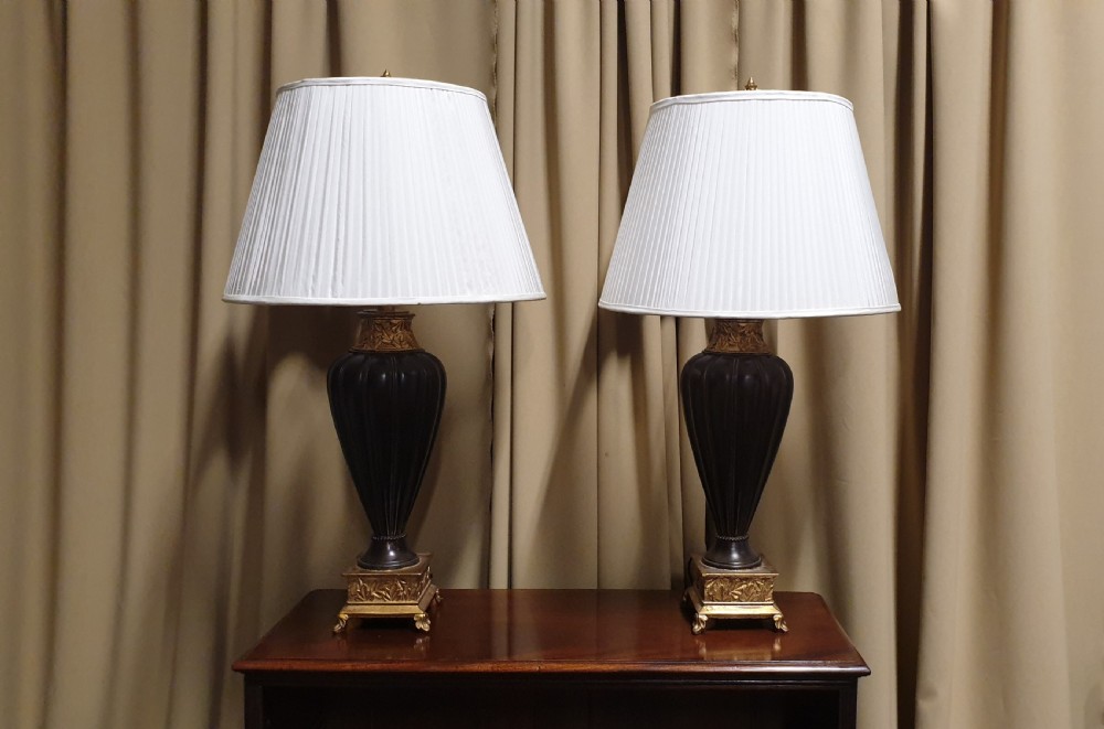 Pair of Urn Shaped Lamps View II