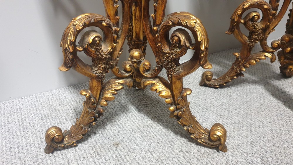 Pair Marble and Gilt Side Tables View IV