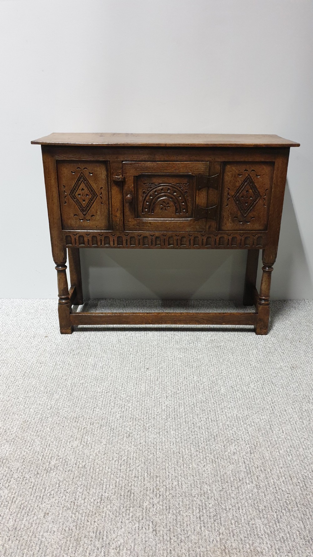Oak Side cabinet of Small Proportions View II
