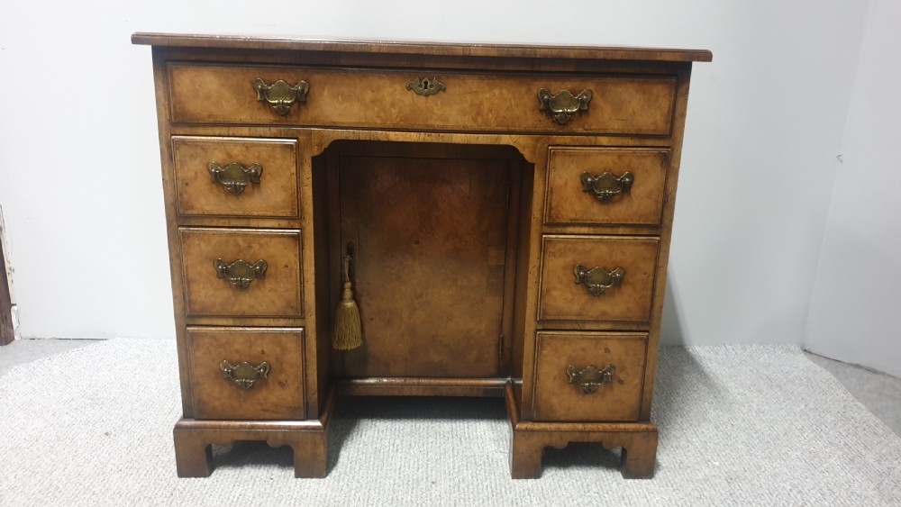 Queen  Anne Burr Walnut Desk