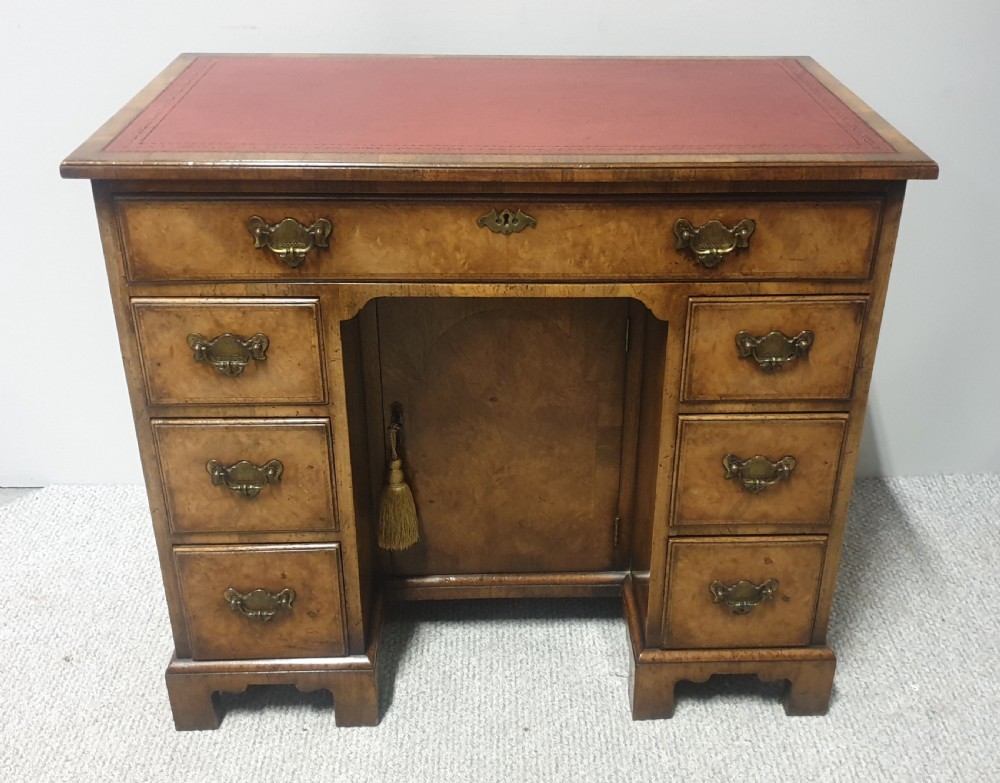 Queen  Anne Burr Walnut Desk View II