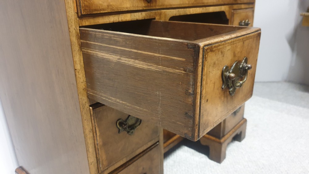Queen  Anne Burr Walnut Desk View IV