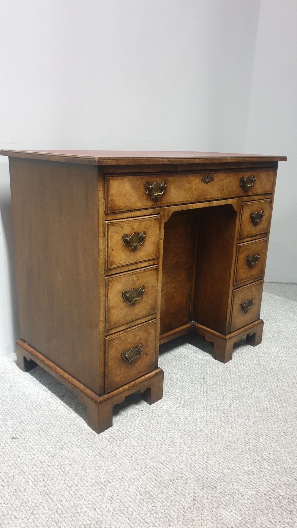 Queen  Anne Burr Walnut Desk View VII