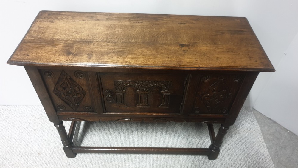 Carved Oak Side cabinet  of Small Proportions View VI