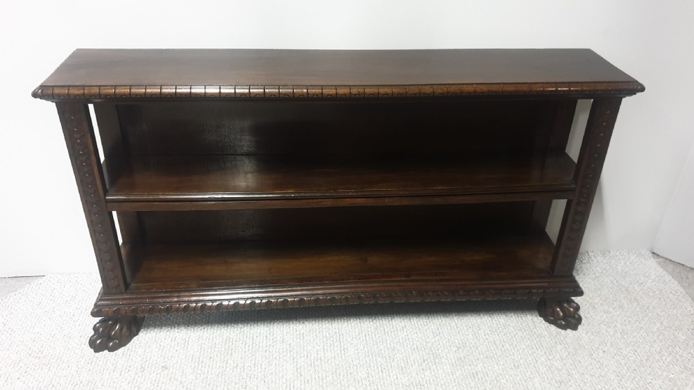 Low Open Mahogany Bookcase View II