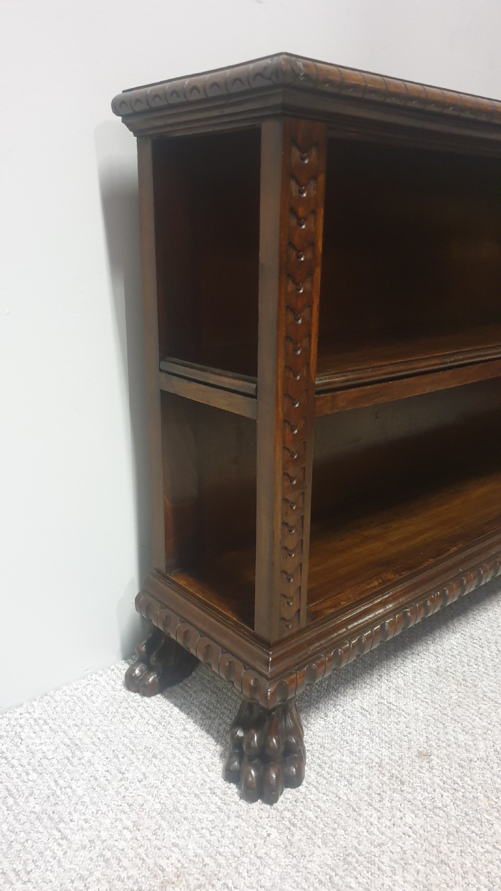 Low Open Mahogany Bookcase View III