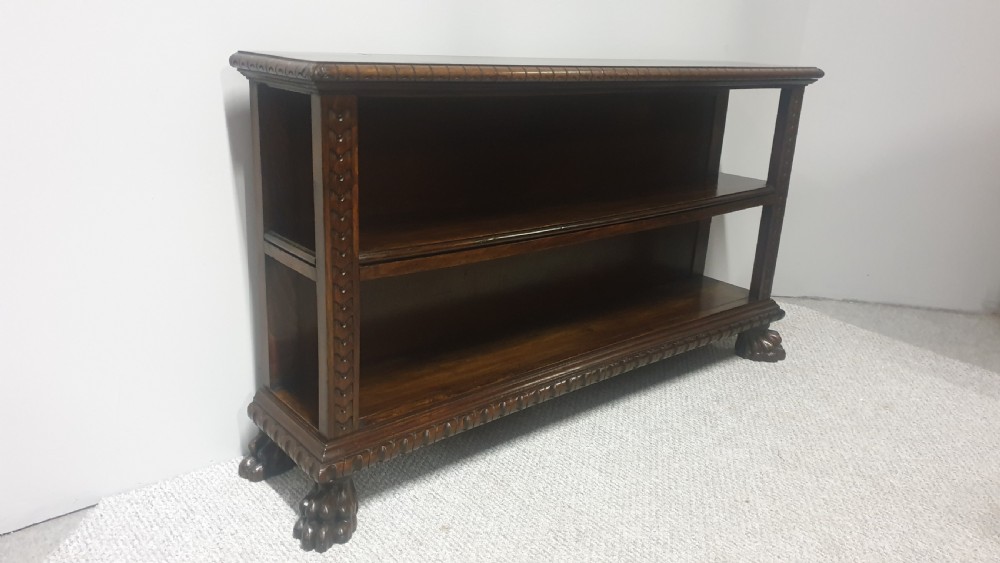Low Open Mahogany Bookcase View IV