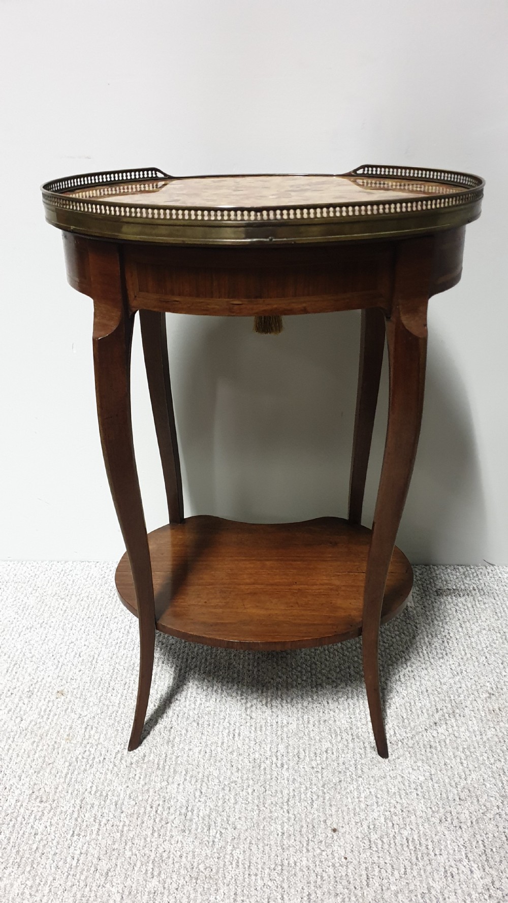 Very Nice French Walnut Side Lamp Table View VII