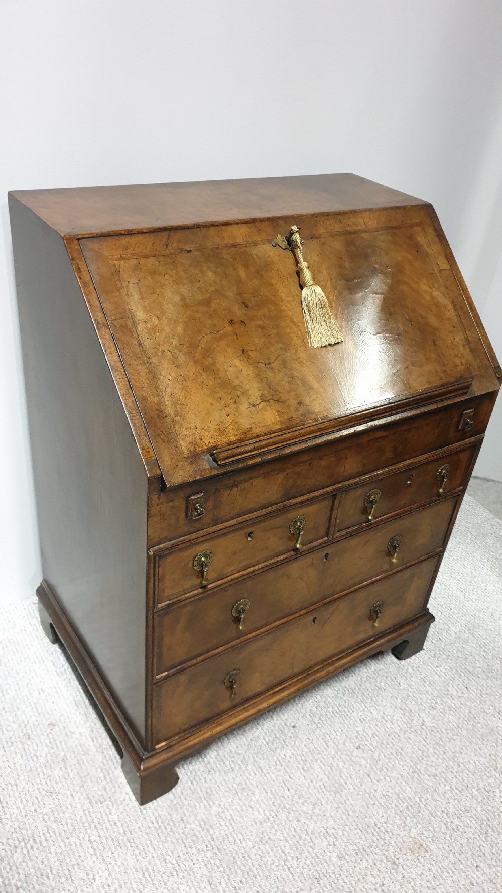 Fabulous Queen Anne Walnut Bureau View III