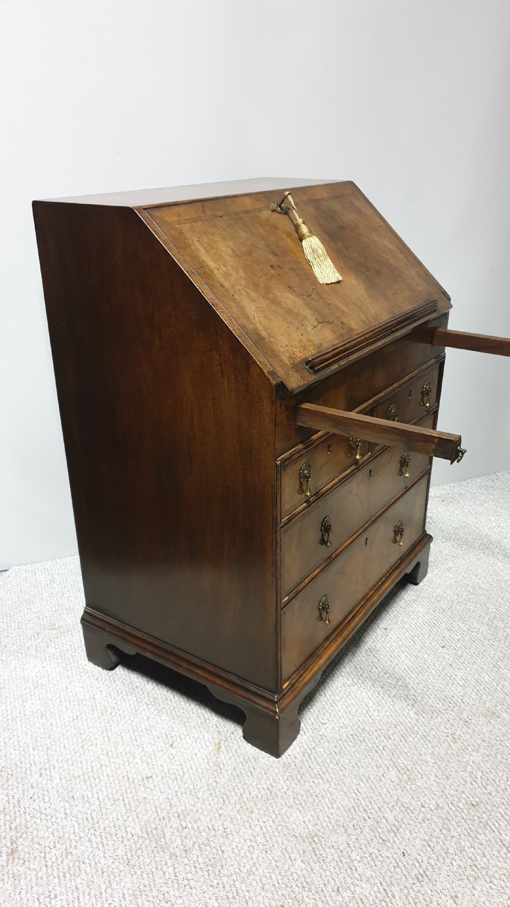 Fabulous Queen Anne Walnut Bureau View XX