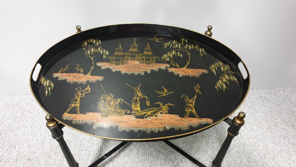 Chinoiserie Butlers Tray on Stand View III