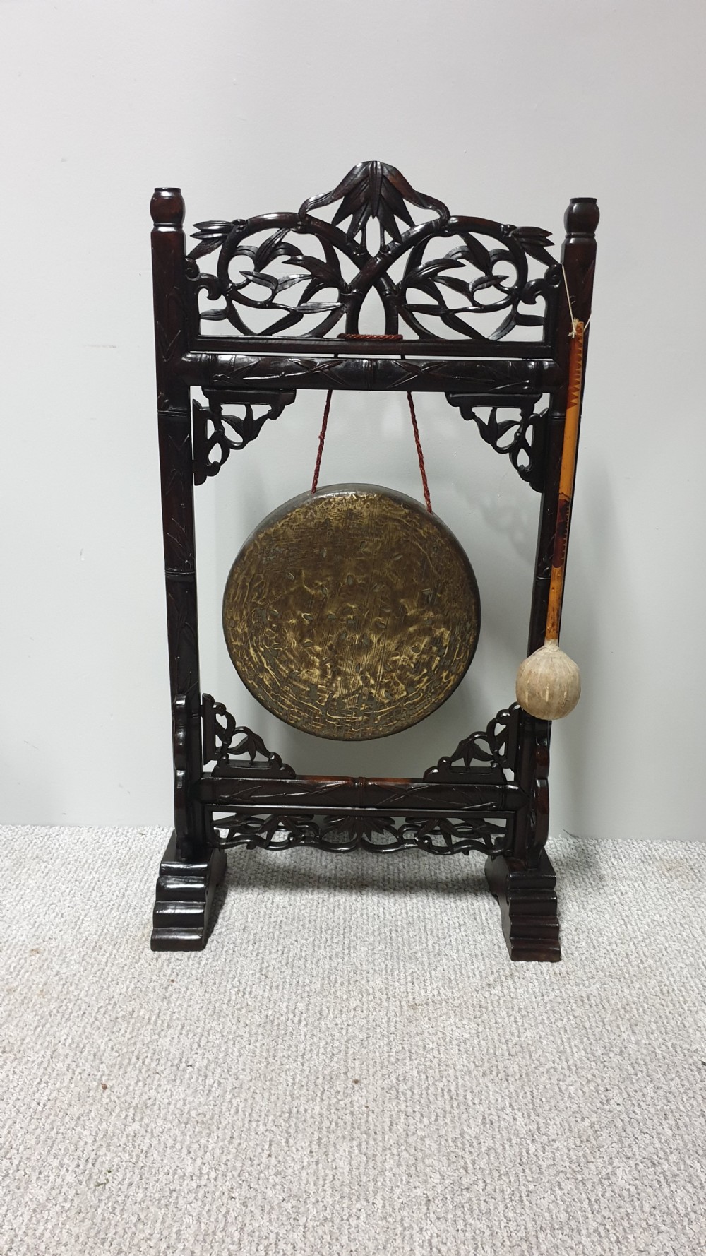 Oriental Gong in Paduke Wood