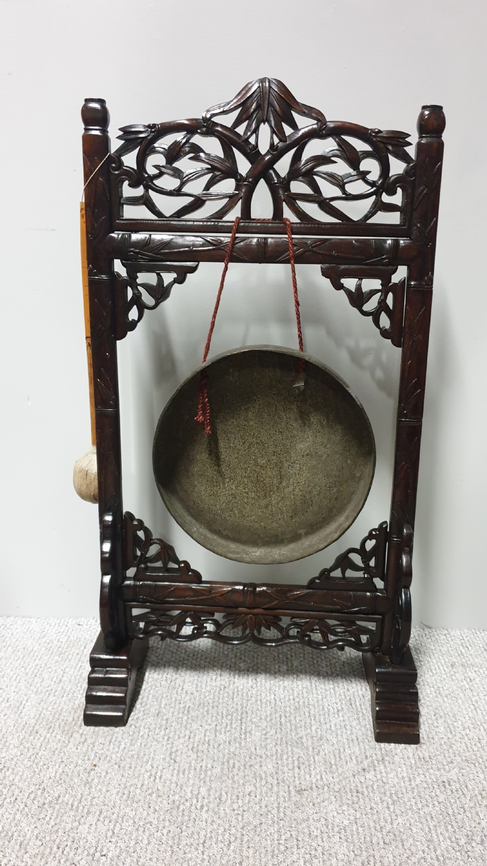 Oriental Gong in Paduke Wood View VI
