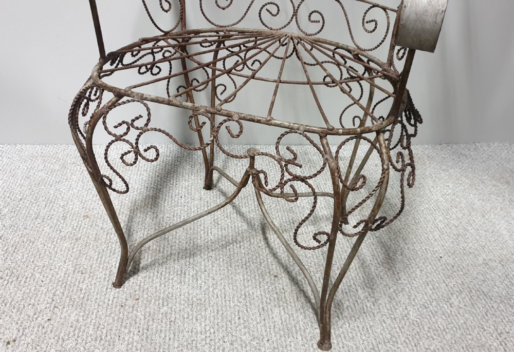 Superb Wrought Iron Peacock Chair by 'Salterini' View II