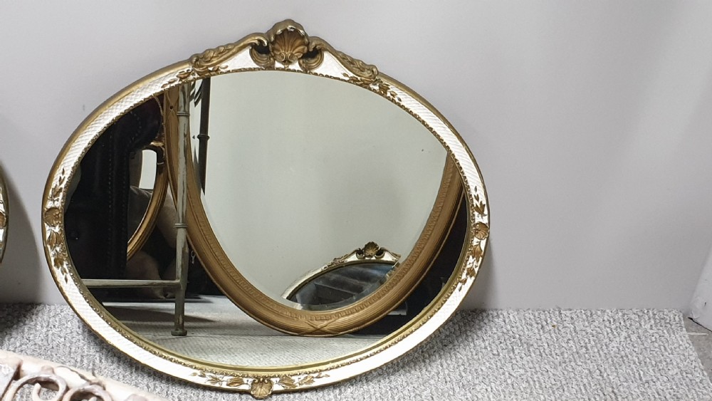 Pair Oval Mirrors View II