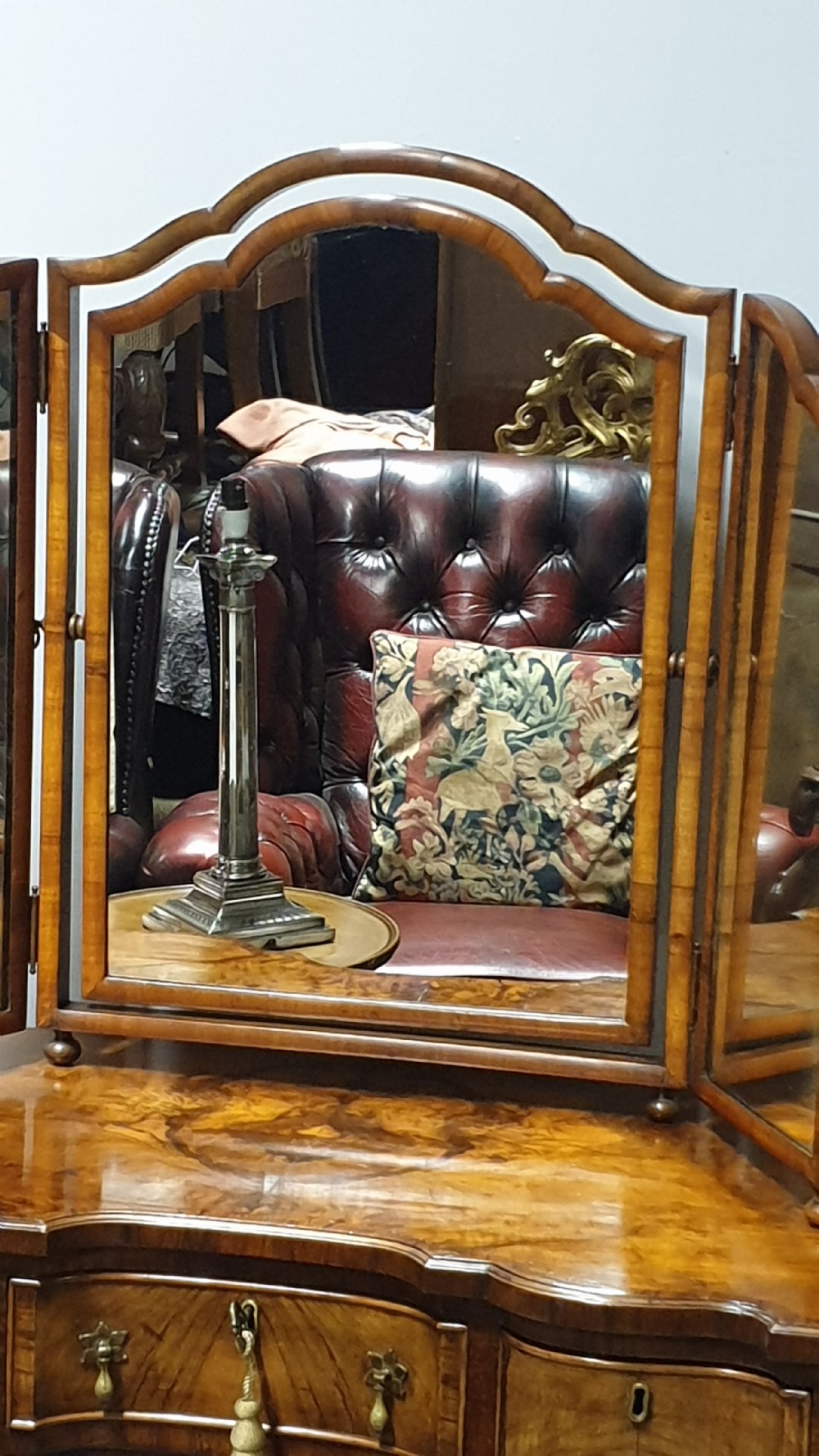 Outstanding Burr Walnut Dressing Table View IV