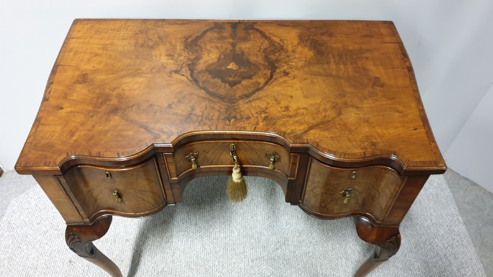 Outstanding Burr Walnut Dressing Table View VIII