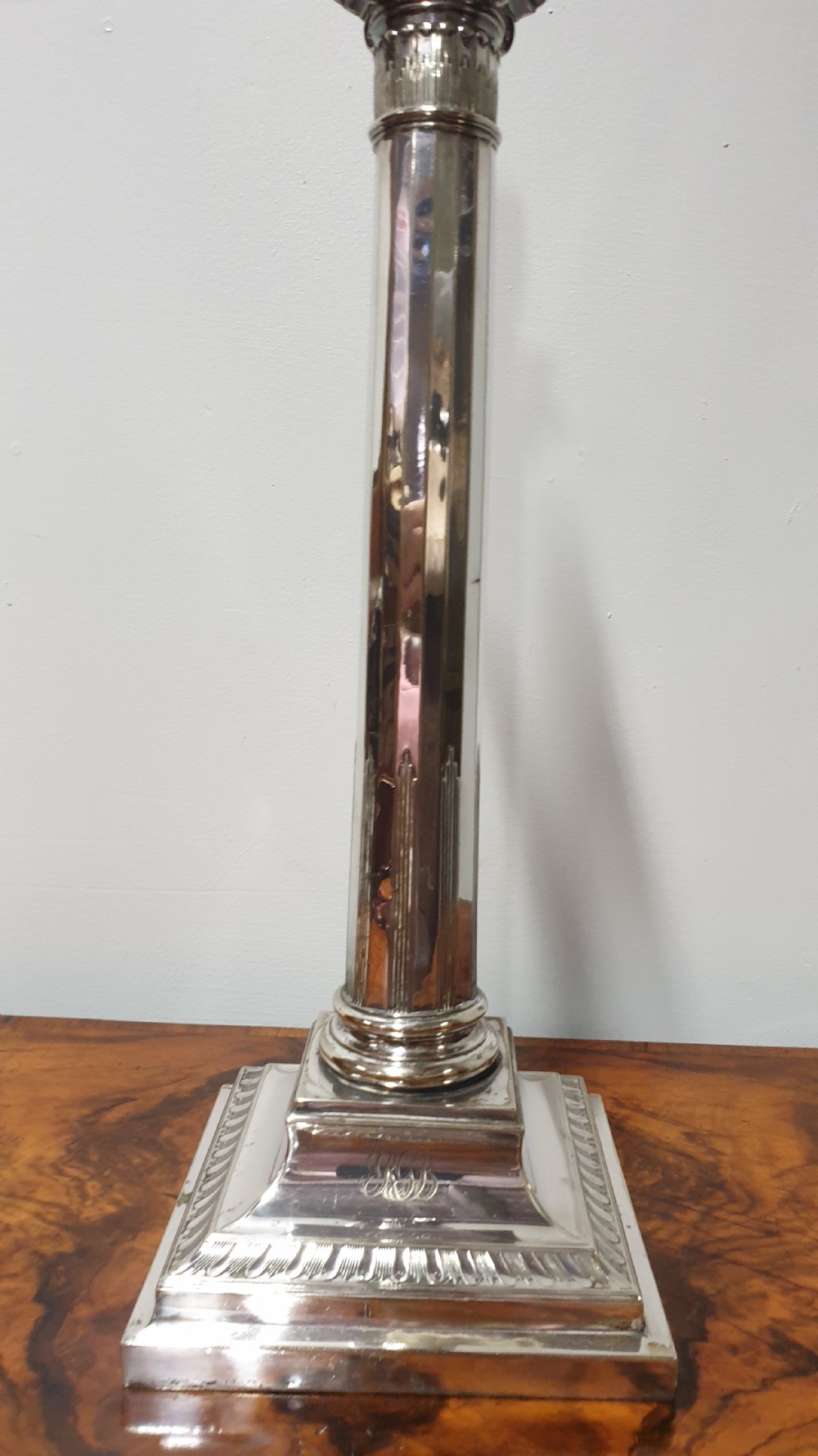 Edwardian Silver Plated Lamp View IV
