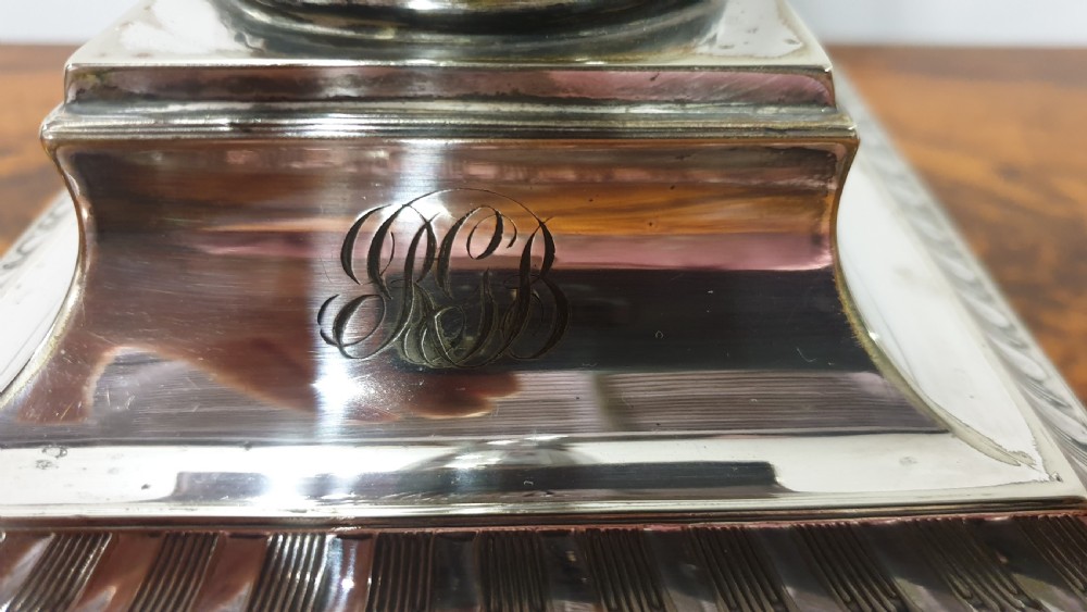 Edwardian Silver Plated Lamp View V