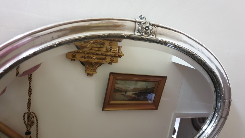 Edwardian Silver Plated Mirror View IV