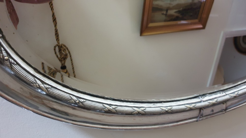 Edwardian Silver Plated Mirror View V