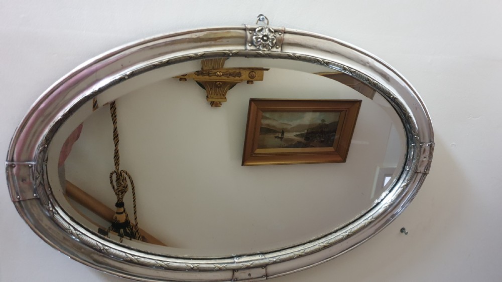 Edwardian Silver Plated Mirror View VII