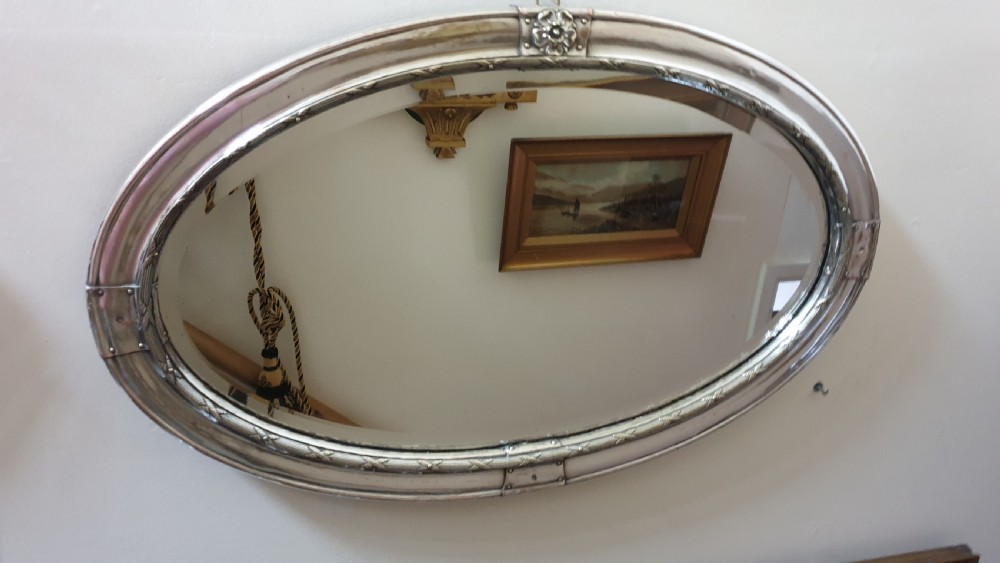 Edwardian Silver Plated Mirror View VIII