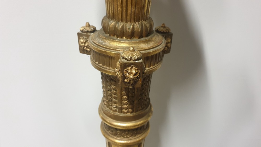 Victorian Gilt Standard Lamp View III