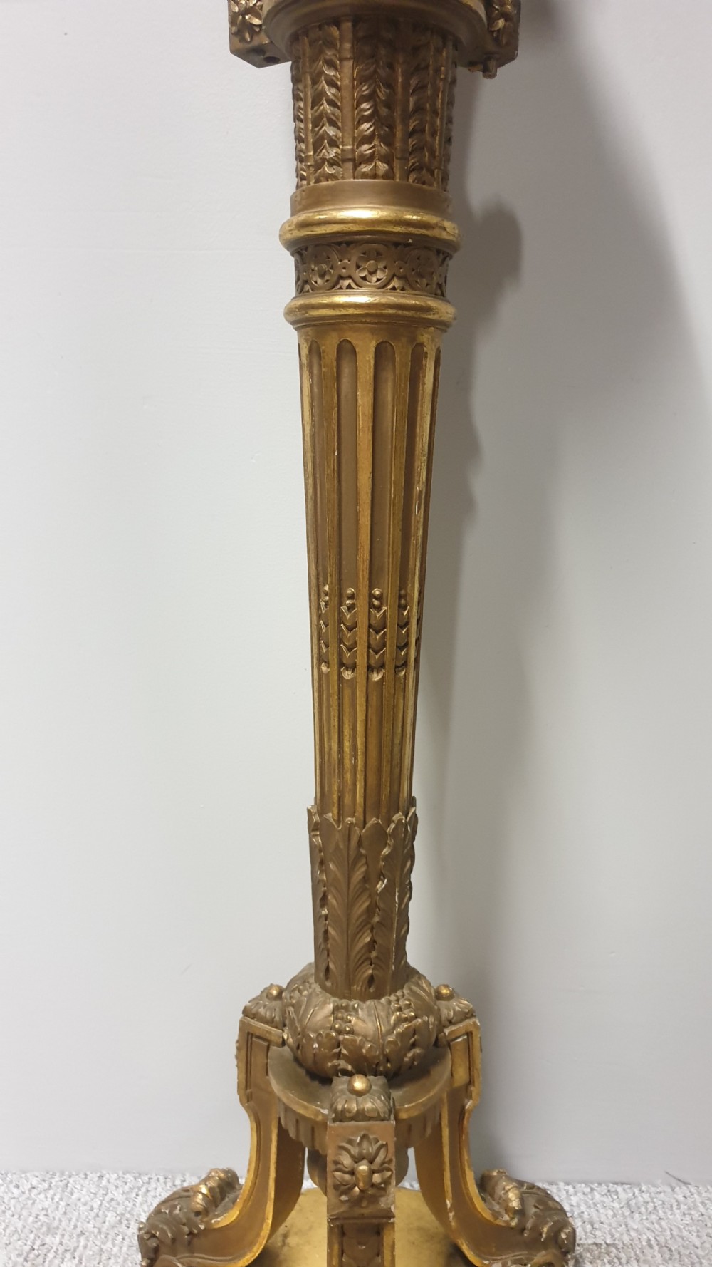 Victorian Gilt Standard Lamp View IV