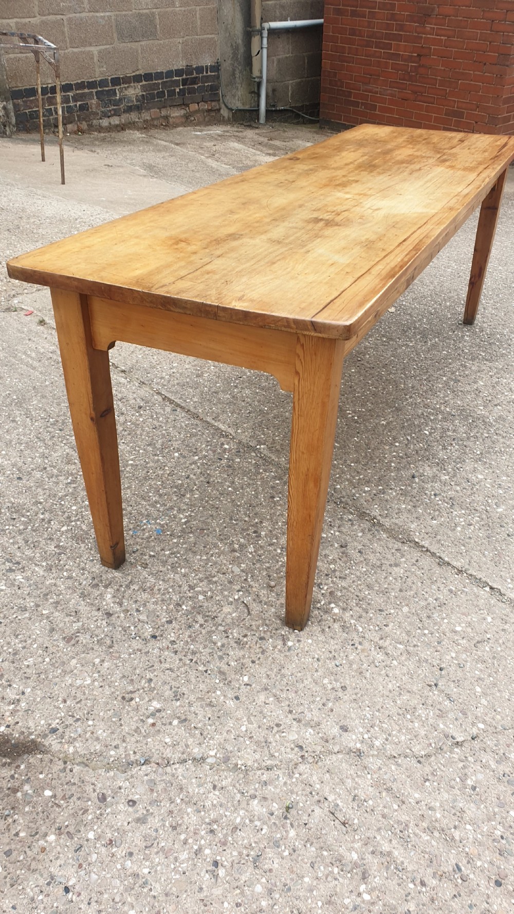 Superb Fruitwood Refrectory Kitchen Table View IV