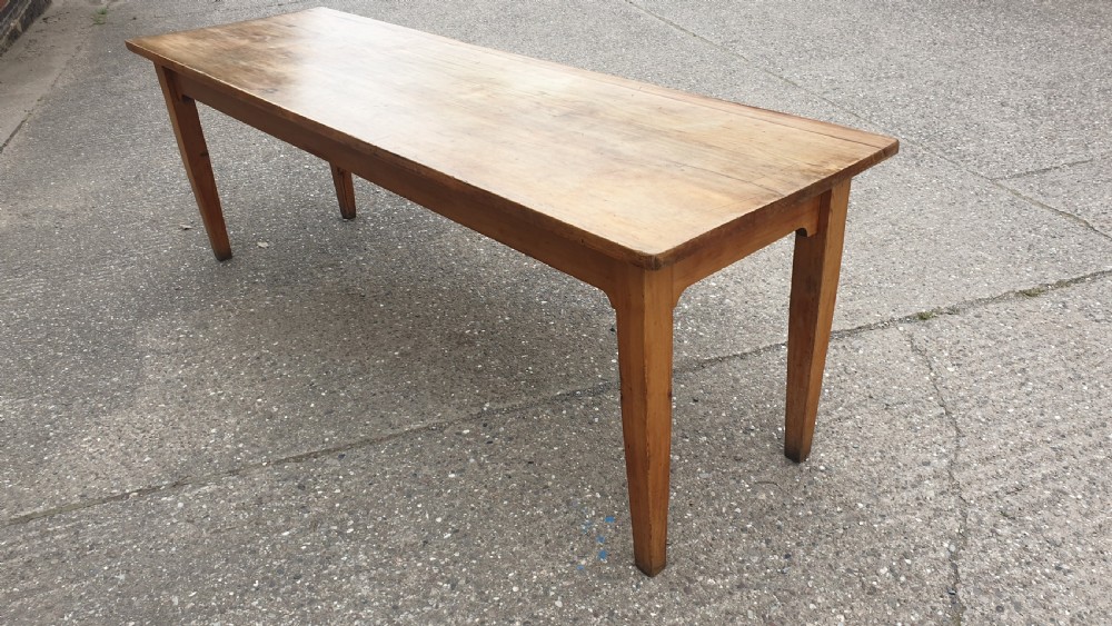Superb Fruitwood Refrectory Kitchen Table View VII