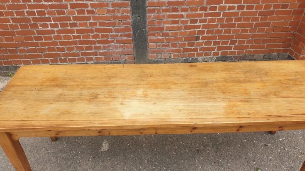 Superb Fruitwood Refrectory Kitchen Table View VIII