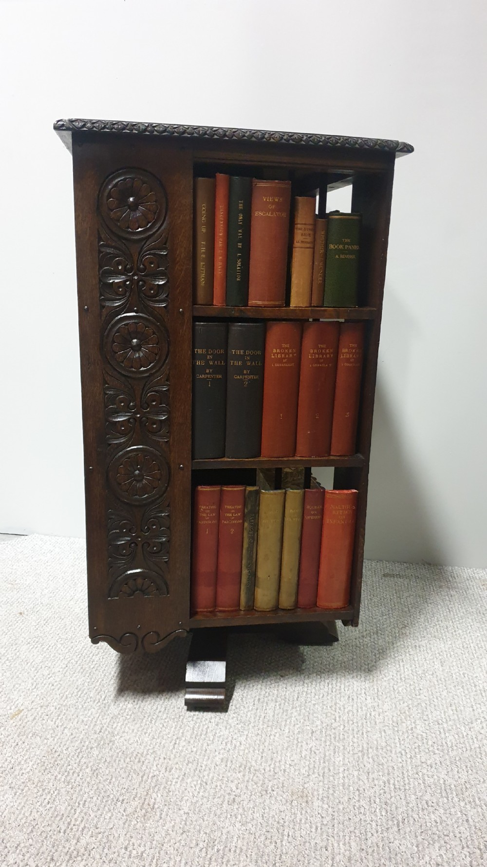 Large  Victorian Revolving Bookcase View II