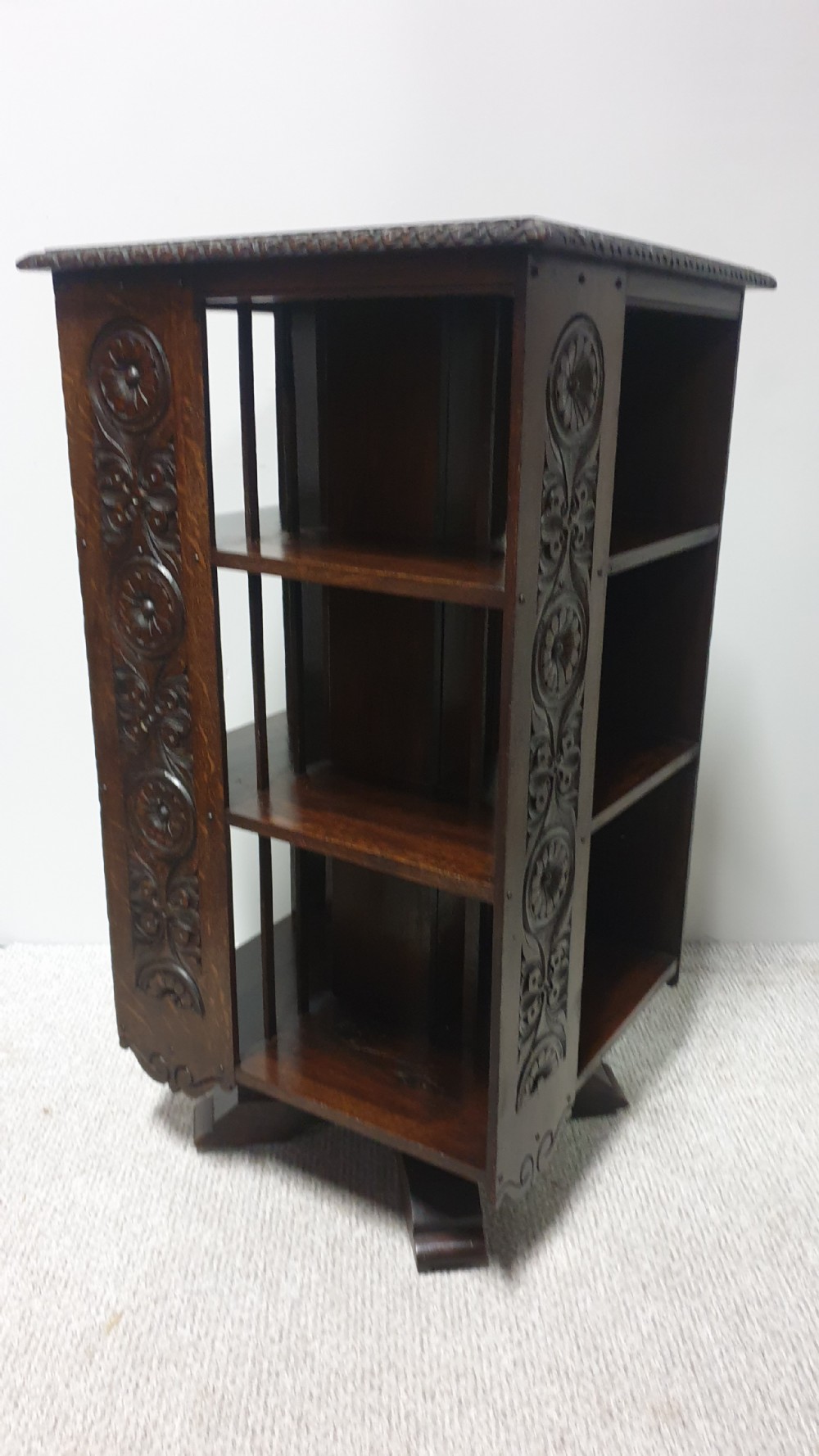 Large  Victorian Revolving Bookcase View V