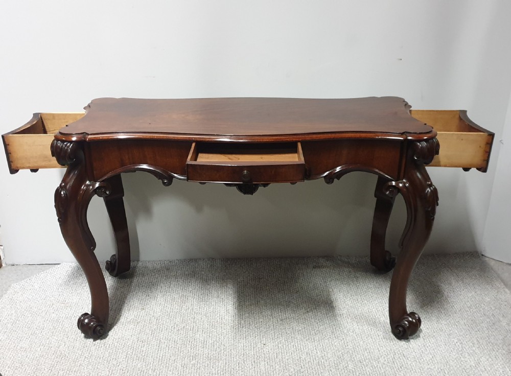 Superb Solid Mahogany Console Side Table View IV