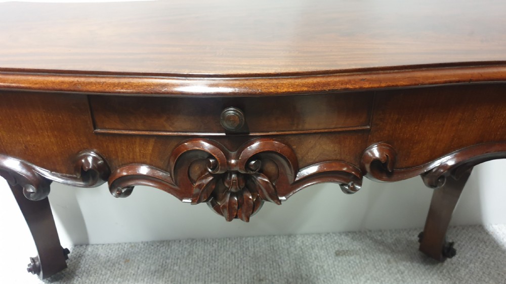 Superb Solid Mahogany Console Side Table View VII