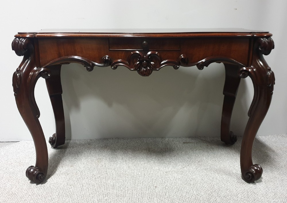 Superb Solid Mahogany Console Side Table View XI