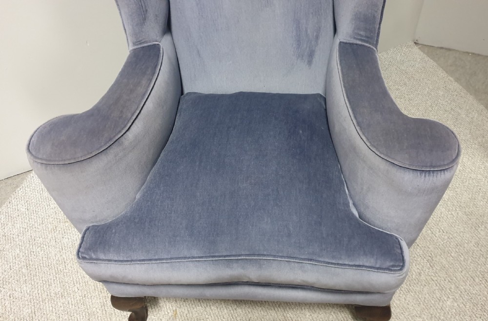Large Victorian Wing Backed  Library Arm Chair View II