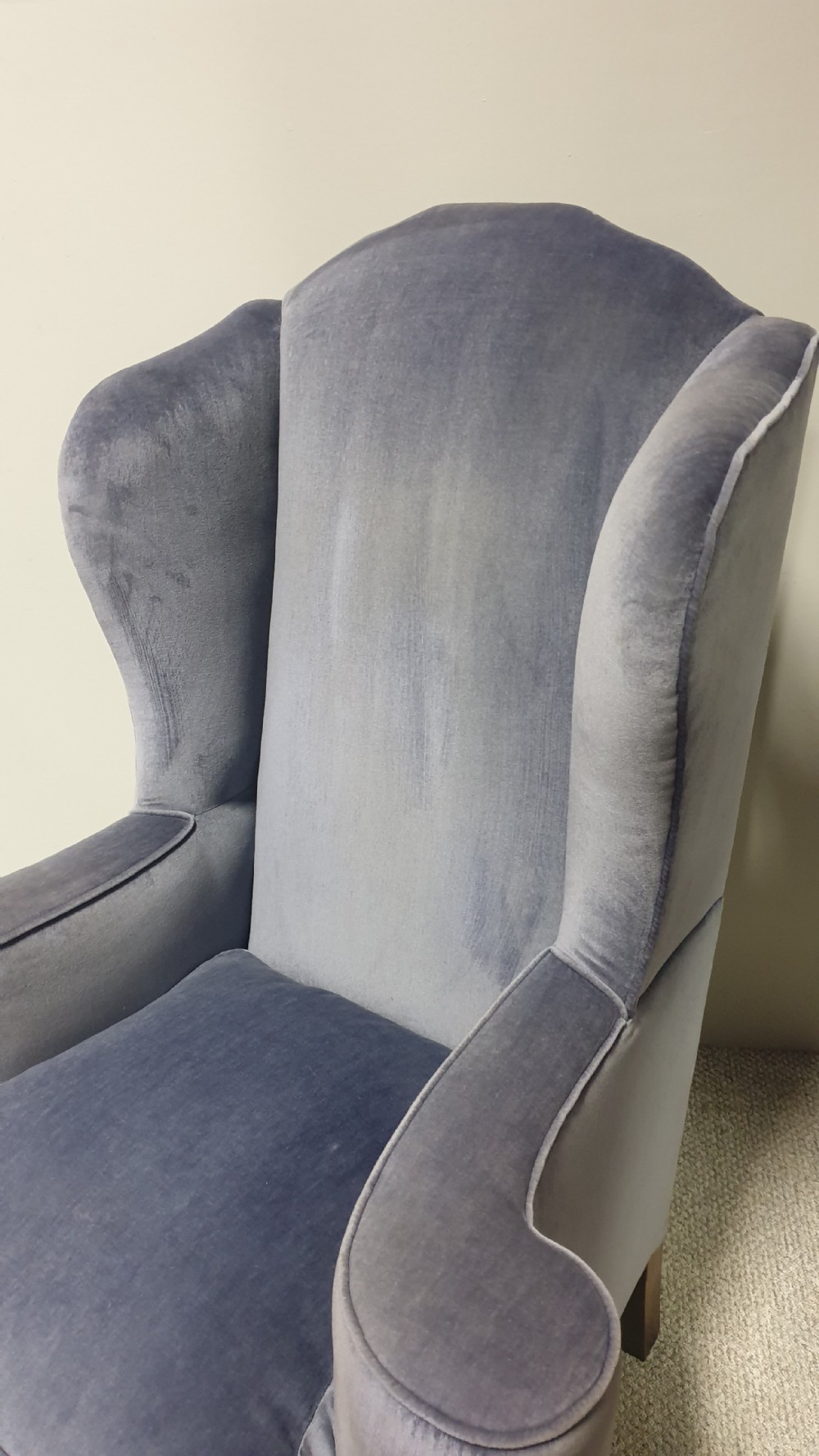 Large Victorian Wing Backed  Library Arm Chair View IV