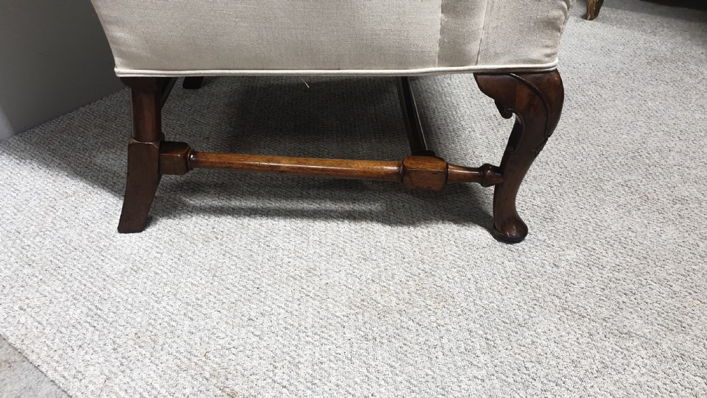 Huge Victorian Mahogany Wing  Chair View V